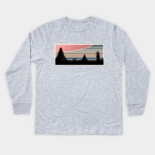 Dusk on Yavin IV Kids Long Sleeve T-Shirt